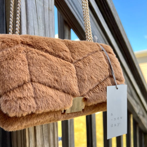 NWT Sophie Fuzzy Crossbody Handbag from A New Day - Picture 2 of 16